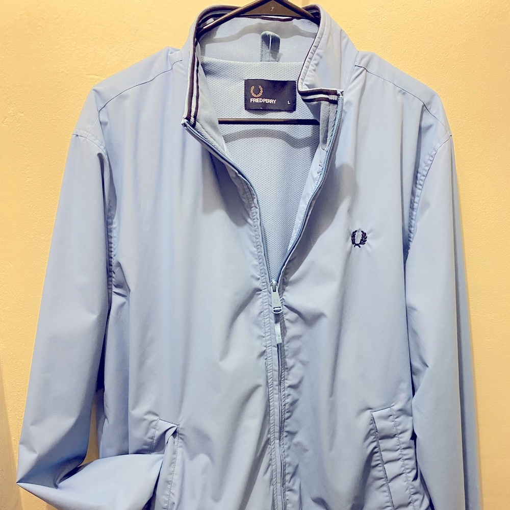 Fred Perry men’s L powder blue bomber jacket